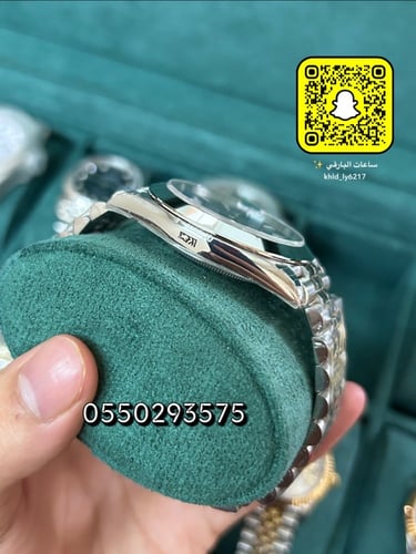 ساعة رولكس ديت جست أزرق كوبي سويس