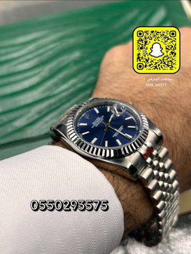 ساعة رولكس ديت جست أزرق هاي كوالتي