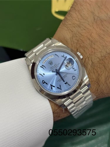 ساعة رولكس أرقام عربية كوبي سويس