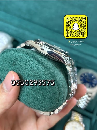 ساعة رولكس ديت جست أخضر كوبي سويس