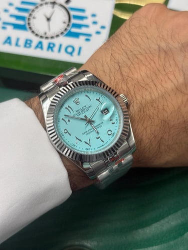 ساعة رولكس ديت جست أرقام عربية درجة أولى