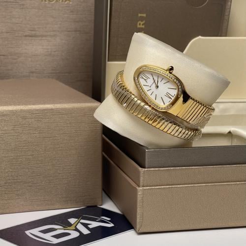 ساعة بولغري نسائية ذهبي هاي كوالتي