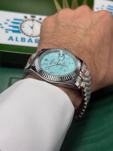 ساعة رولكس ديت جست أرقام عربية درجة أولى