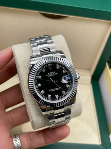 ساعة رولكس ديت جست فصوص هاي كوبي