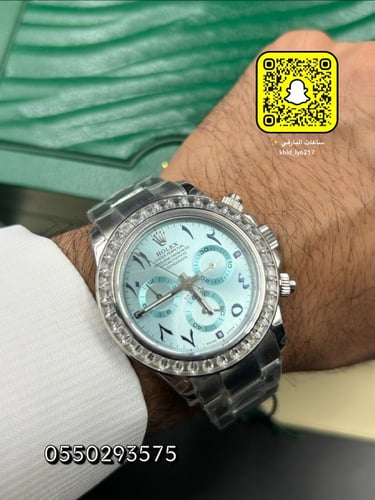 ساعة رولكس ديتونه أرقام عربية كوبي سويس