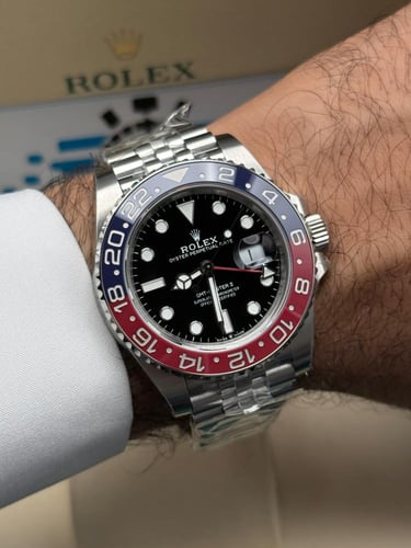 ساعة رولكس GMT البيبسي اعلى مكينة كوبي سويس