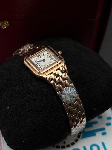 ساعة كارتير بانثر نسائي روز قولد مقاس 22 سوبر كلون