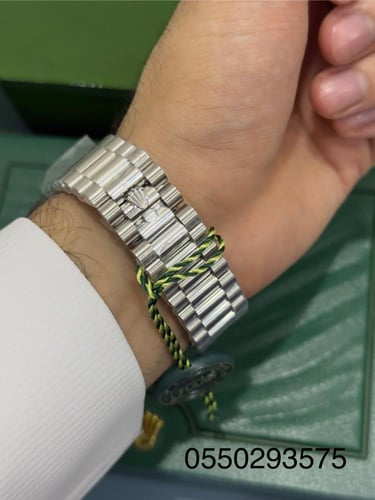 ساعة رولكس أرقام عربية كوبي سويس