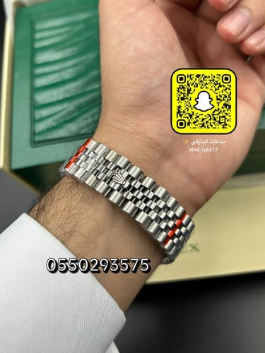 ساعة رولكس ديت جست أرقام عربية درجة اولى