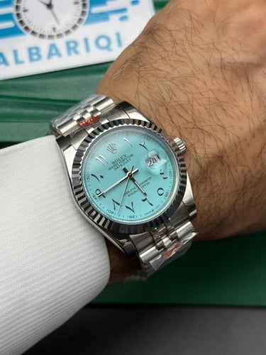 ساعة رولكس أرقام عربية تيفاني هاي كوالتي