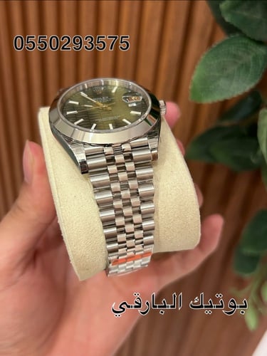 ساعة رولكس ديت جست أخضر الجديدة كوبي سويس