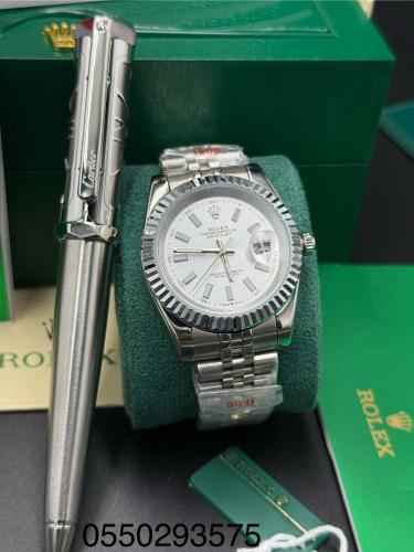 طقم ساعات رولكس وقلم كارتير درجة أولى