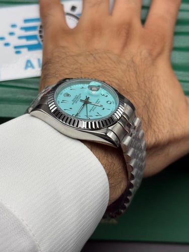 ساعة رولكس أرقام عربية تيفاني هاي كوالتي