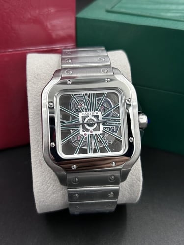 ساعة كارتير سانتوس سكيلتون هاي كوالتي