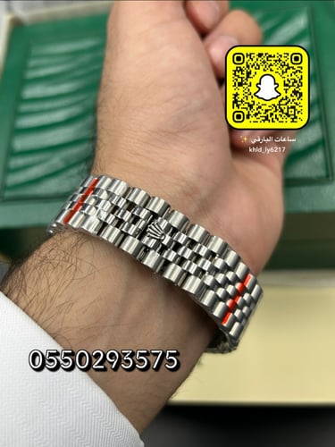 ساعة رولكس ديت جست أرقام عربية درجة اولى