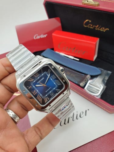 ساعة كارتير سانتوس ازرق سوبر كلون