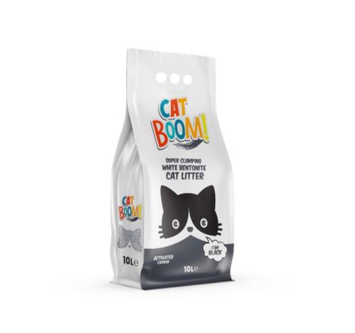 رمل كات بووم للقطط بالكربون النشط 10 لتر
