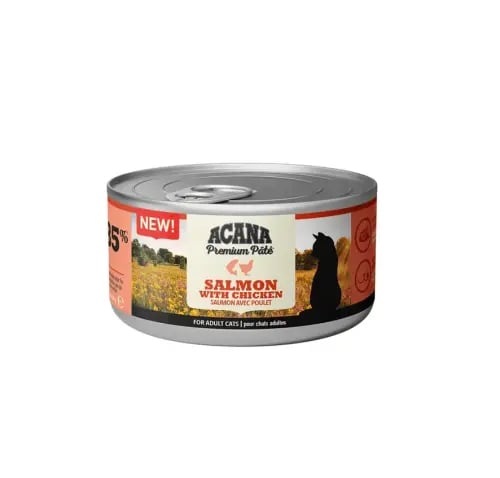 اكانا معلبات سالمون و دجاج للقطط 85g