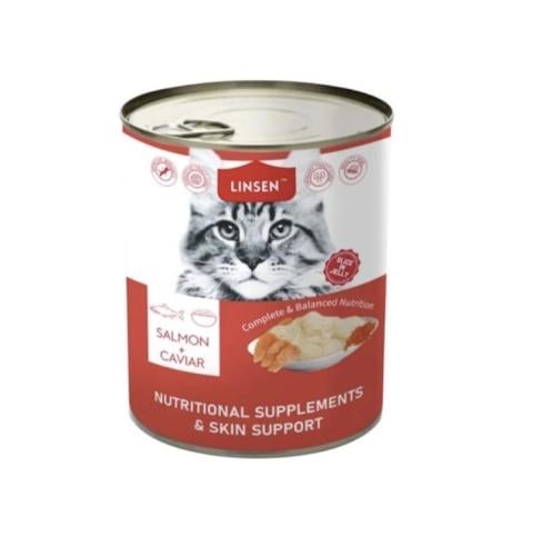 لينسن طعام رطب باتيه بنكهة سالمون مع الكفيار 375g