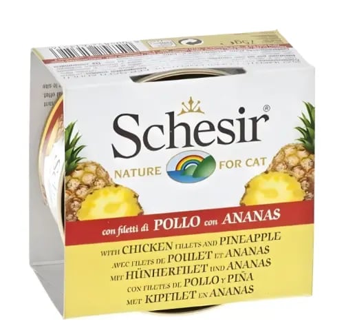 شيزر طعام رطب بنكهة الدجاج مع الاناناس للقطط 75g