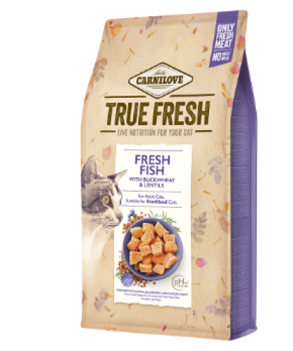 اكل قطط كارنيلوف ترو فريش بالسمك للقطط المعقمه 1.8...