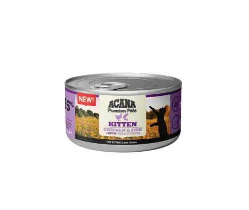 اكانا معلبات دجاج وسمك للقطط الصغيرة 85g