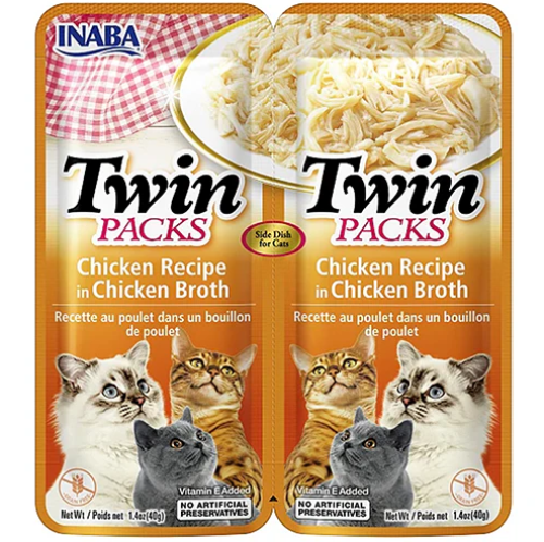 اينابا تشورو توين مكافآت للقطط بنكهة الدجاج 40*2غ