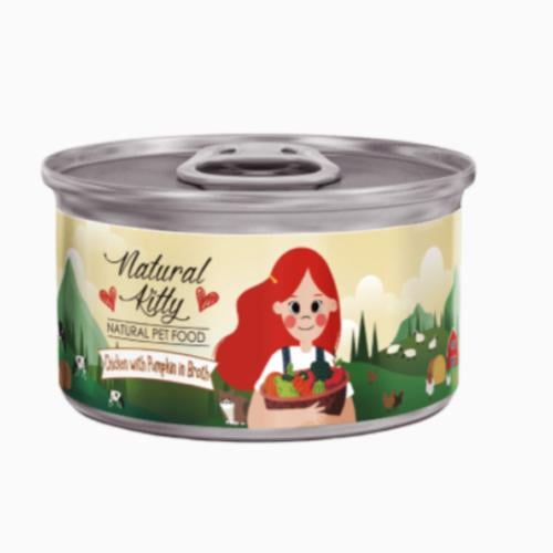 طعام معلب دجاج باليقطين في مرق للقطط من ناتشورال ك...