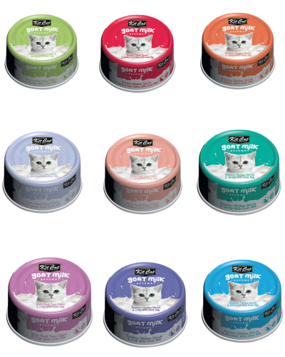 كرتون مشكل ( 24 معلب ) كت كات بحليب الماعز 70g