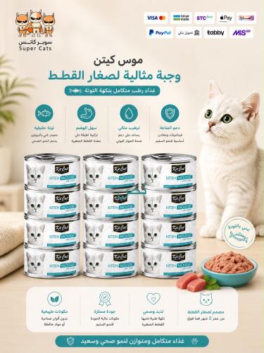 بكج معلبات القطط الصغيرة من كت كات