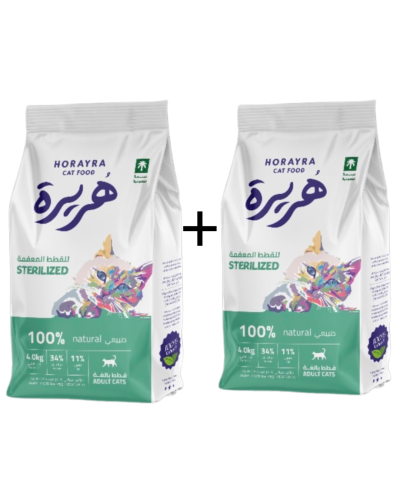 بكج هريرة للقطط المعقمة 1.5kg + 1.5kg