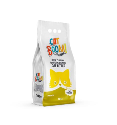 رمل كات بووم للقطط بدون رائحة 10 لتر