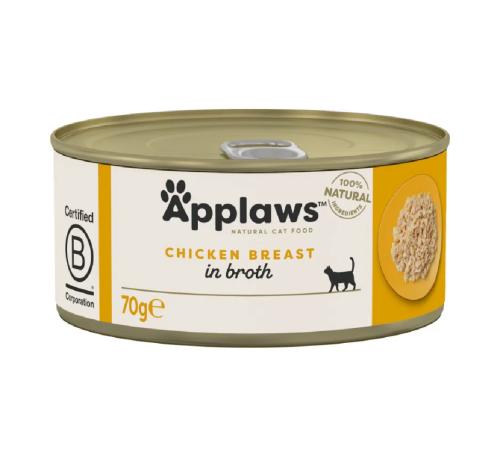 معلبات ابلاوز للقطط ( صدور الدجاج في المرق )70غ