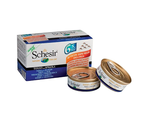 شيزر طعام بالتونة و سمك القاروص في الجيلي 6×50جرام