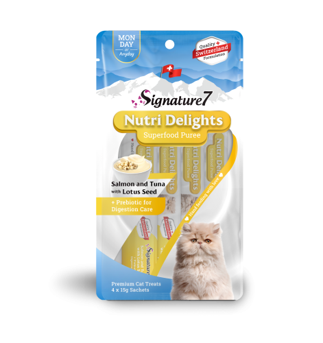 سيقنتشر7 مكافأة سمك السالمون والتونة مع بذور اللوت...