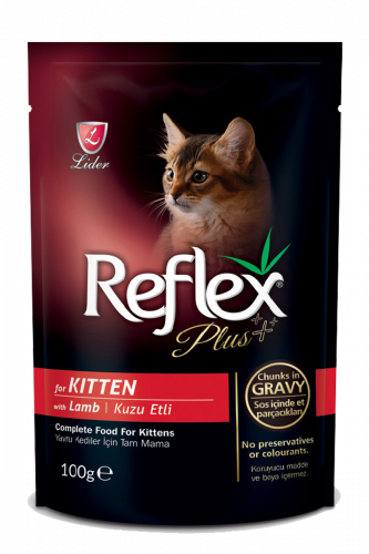 ريفلكس بلس | كيس طعام للقطط الصغيرة بلحم الضأن -10...
