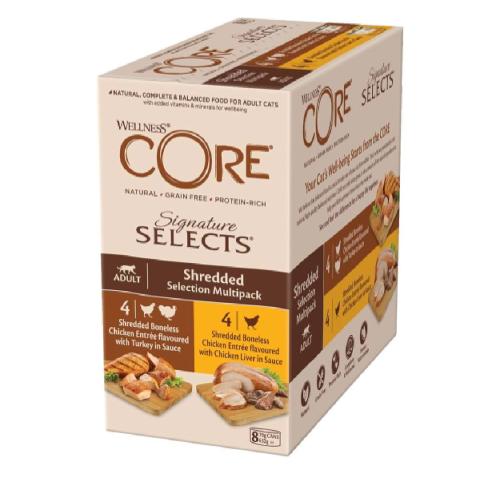 ويلنس كور معلبات متعددة دجاج وكبد دجاج 4*دجاج وديك...