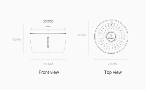 نافورة ماء للقطط بسعة 2.5 لتر