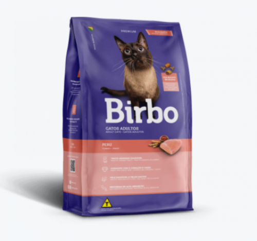 اكل بيربو 1 كيلو للقطط البالغة بنكهة ( الديك الروم...