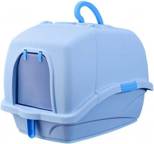 لتربوكس مغلق مقاس كبير L للقطط مع المجرفة