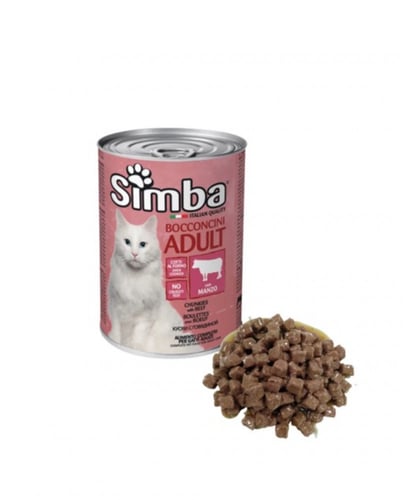 معلبات سيمبا طعام رطب للقطط 415 جرام