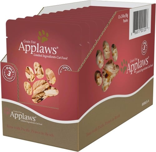 أبلاوز أظرف طعام رطب للقطط بنكهة التونا مع الجمبري...