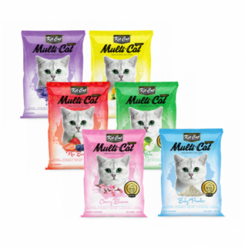 30 لتر - رمل كت كات اقتصادي عالي التكتل ( روائح مت...