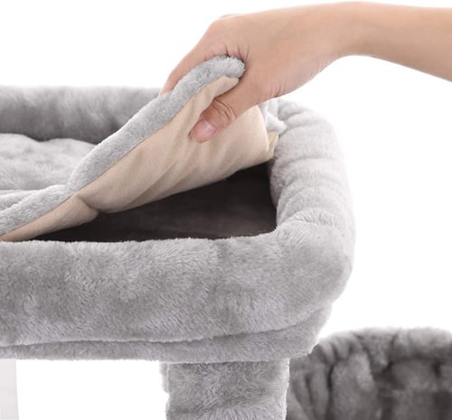 فينديريا بيت و خداشة للقطط حجم كبير لون رمادي بطول...