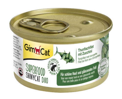 طعام رطب للقطط التونا مع الكوسا