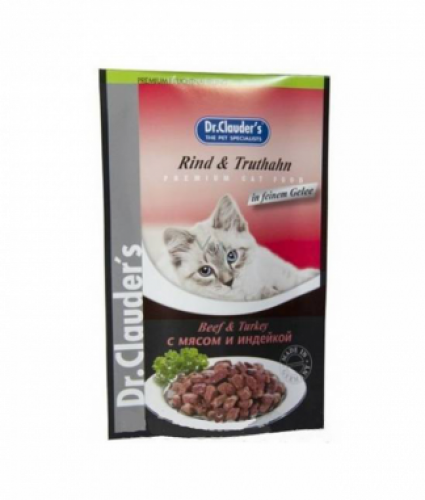 دكتور كلاودر ظرف طعام رطب للقطط البالغة لحم البقر...