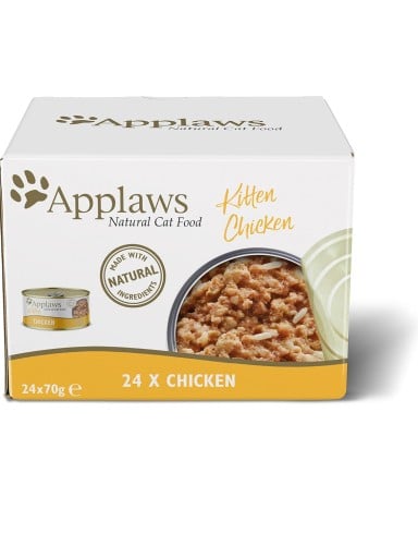 كرتون ( 24 معلب) طعام رطب للقطط الصغيرة - شرائح ال...