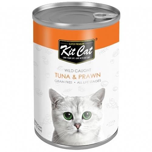 Kit Cat Tuna & Prawn Wet Cat Food - كت كات طعام رط...