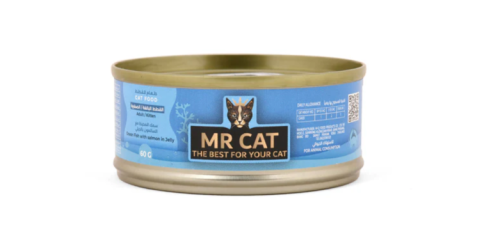 مستر كات سمك المحيط مع السالمون بالجيلي 60 جم