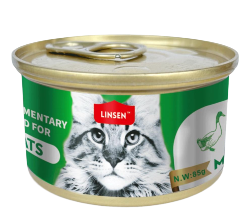 لينسن طعام رطب بنكهة بط مع التونة في الجيلي 85g